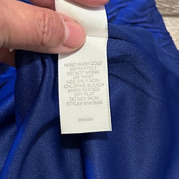 Bisou Bisou Ryal Blue Strapless Cocktail Dress Size 4 - Picture 10 of 10